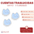 Cuentas Traslucidas Gatitos 19x16mm x 5 unidades - CandyCraft Souvenirs en Once