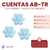 Imagen de Cuentas AB-TR Flor Grande 34mm x Bolson 500gr - 90 unidades