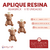 Aplique Charm Bearbrick x10 unidades - comprar online