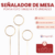Señalador de Mesa Porta Foto Tarjeta x 10 unidades - CandyCraft Souvenirs en Once