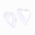 Corazon Plastico Encastrable 8cm x 12 unidades - CandyCraft Souvenirs en Once