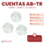 Cuentas AB-TR Flores 20mm x 5 unidades - CandyCraft Souvenirs en Once