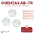 Cuentas AB-TR Flores 20mm x Bolson 500gr - 200 unidades