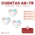 Cuentas AB-TR Corazones 19mm x 5 unidades en internet