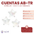 Cuentas AB-TR Estrellas 20mm x Bolson 500gr - 250 unidades