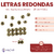 Letras Redondas 6mm Metalizadas 190u x25gr en internet