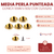 Media Perla Punteada Conica 10mm x50u con Clavijas en internet
