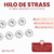 Falso strass Flores Strass Grandes x Rollo 9 metros en internet