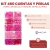 Kit 460 Cuentas y Perlas - Varios Modelos Corazon Estrella Perla - CandyCraft