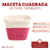 Maceta Cuadrada 10cm Decorada con Papel Trensado en internet