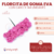 Florcitas de Goma Eva con cabo x 144 unidades - CandyCraft Souvenirs en Once