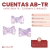Cuentas AB-TR Moño Bow Tie 22x15mm x 5 unidades - comprar online