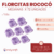 Imagen de Florcitas Rococo Medianas sin cabo x 72 unidades