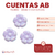 Cuentas AB Flores 20mm x 5 unidades - comprar online