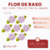 Flor de Raso con Hojita y Perla Central x 12 unidades - tienda online