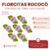 Florcitas Rococo Con raso sin cabo x 50 unidades - CandyCraft Souvenirs en Once