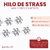 Falso strass Mini Flores x Rollo 9 metros en internet