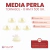 Media Perla Tornasol 6mm 9200u x500gr Bolson
