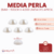 Media Perla 8mm x500g - 4000u - CandyCraft Souvenirs en Once