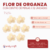 Flor de Organza con Centro de Perlas x 12 unidades - CandyCraft Souvenirs en Once