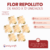 Flor Repollito de Raso con hojita x 12 unidades - comprar online