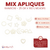 Mix de Apliques Rainbow x 25gr 190 unidades - CandyCraft Souvenirs en Once
