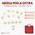 Media Perla Ostra Tornasolada 130u x 25gr - CandyCraft Souvenirs en Once
