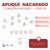 Aplique Nacarado Corazón Punteado 10mm 500gr - 4000 unidades
