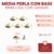 Media Perla con Base 10mm x50u con Clavijas - CandyCraft Souvenirs en Once