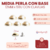 Media Perla con Base 12mm x50u con Clavijas - CandyCraft Souvenirs en Once