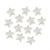 Cuenta Metalizada Estrella Plateada 8mm x Bolson 500gr - 5400u - CandyCraft Souvenirs en Once