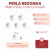 Perla Redonda 6mm x100u con Clavijas - comprar online