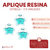 Aplique de Resina - TQ - Estrella x 5 unidades - comprar online