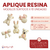 Aplique de Resina Modelos Surtidos x 10 unidades - tienda online