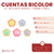 Cuentas Bicolor Estrella Redondeada 17mm x Bolson 500gr - 258u en internet