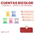 Cuentas Bicolor Caramelos 21x17mm x Bolson 500gr - 327u en internet
