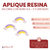 Aplique de Resina - AI - Arco Iris con Nube Lila x 5 unidades - comprar online