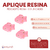 Aplique de Resina - CAT - Pescadito Rosa x 5 unidades - comprar online