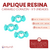 Aplique de Resina - TQ - Caramelo con Corazon x 5 unidades - comprar online