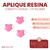 Aplique de Resina - AI - Corazon con Alas x 5 unidades - comprar online