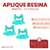 Aplique de Resina - TQ - Remerita x 5 unidades - comprar online