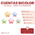 Cuentas Bicolor Estrellas 18mm x 10 unidades en internet