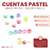 Cuentas Pastel Mini Florcita 10mm x Bolson 500gr 1600 unidades - comprar online