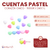 Cuentas Pastel Corazon Chico x Bolson 500gr 2400 unidades - comprar online