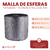 Malla de Esferas Plateadas 18 lineas x 9 Metros - comprar online