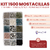 Kit 1500 Mostacillas 4mm + Tanza Elastica - Forma Rectangular en internet