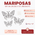 Mariposas Metalizadas x 12 unidades en internet