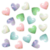 Cuentas AB Corazones 19mm x Bolson 500gr - 250 unidades - comprar online