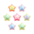 Cuentas Bicolor Estrellas 18mm x Bolson 500gr - 350u