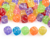 Cuentas Deportivas Dados 7mm Trans-multicolor x Bolson 500gr 1100 unidades